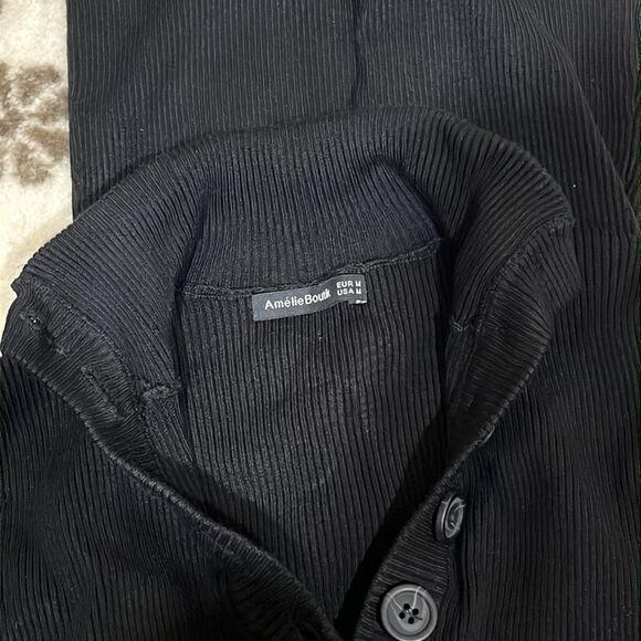 AmélieBoutik Women V Neck Button Ribbed Sweater - Picture 8 of 12